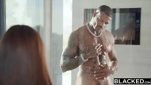 karartılmış curvy tanrıça violet jason'ın bbc için bf hendek