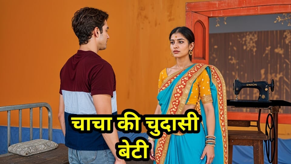 amca'nın fahişe Hintli üvey kızını çıplak gördü ve sonra desi oğlan onu sikildi (Hintçe seks)