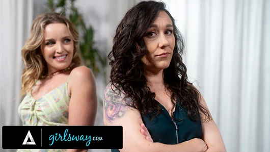 GİRLSWAY - Üzgün MİLF Sinn Sage, Muhteşem Komşu Charlie Forde'un Flört Girişimlerini Yanlış Okuyor