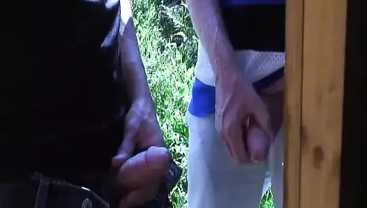 sevimli Fransız genç tapıyor hoş beş dudes