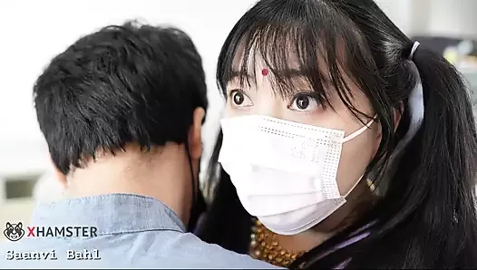 desi 18 yaşındaki öğrenci kız öğretmenle sert seks yapıyor (Hintçe drama )