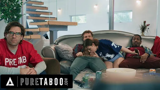 SAF tabu Yaramaz genç Leana Lovings Üvey babasının en iyi arkadaşlarını Baştan çıkarıyor