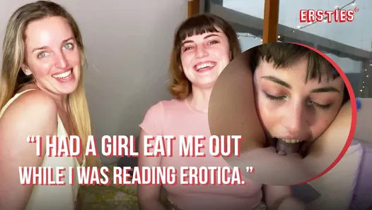 Ersties - Lucy & Charlie bir Kütüphanede Yaramaz Lezbiyen Şeyler Yapmak