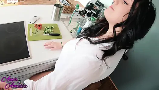 Kahvaltıda spontan Göt Sikme